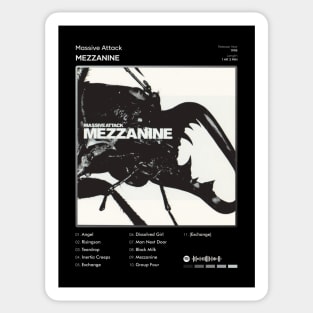 Massive Attack - Mezzanine Tracklist Album Sticker